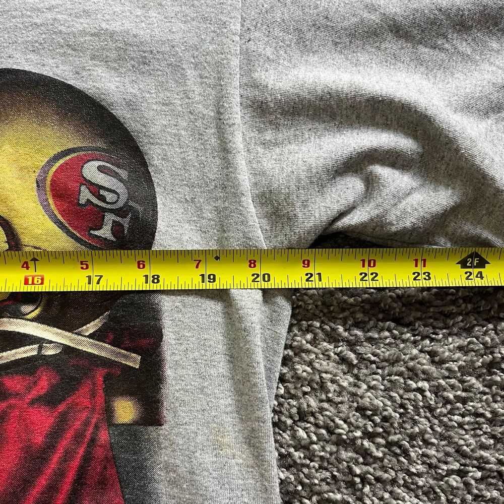 VTG 90s San Francisco 49ers Niners T Shirt Grey Lee Sport Mens Size L 1996 - Picture 7 of 8